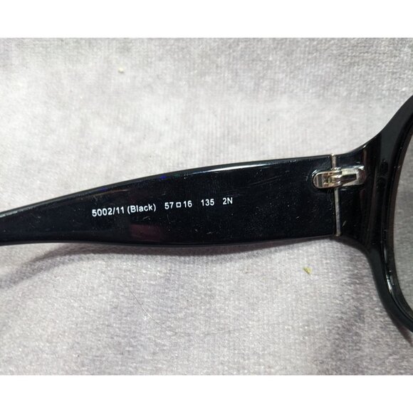 Glam Goth Coach HC8037B Angeline Black And Rhinestone Sunglasses main image 4
